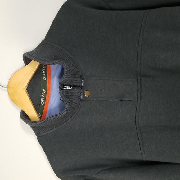 Orvis Men's Signature Quarter Zip Sweatshirt Grey Size XL - Picture 6 of 16